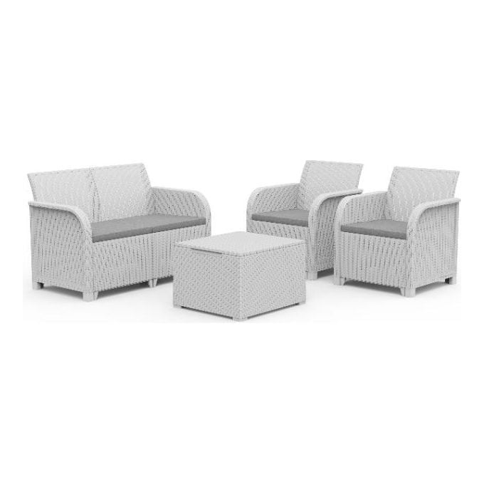 Keter Set Salottino Da Giardino Rosalie Bianco