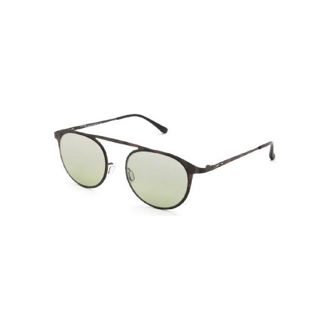 Italia Independent Occhiali da Sole Mod 0252 Thin Metal Avana Militare Unisex con Costruzione Leggera e Resistente