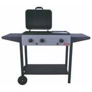 Sandrigarden Barbecue America 3 Fuochi a Gas Acciaio 7.5 kw