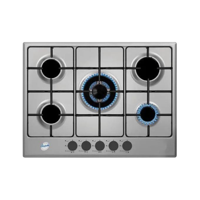 Ducati SDPC75F Piano cottura a Gas 5 Zone Manopole frontali 70 cm Inox