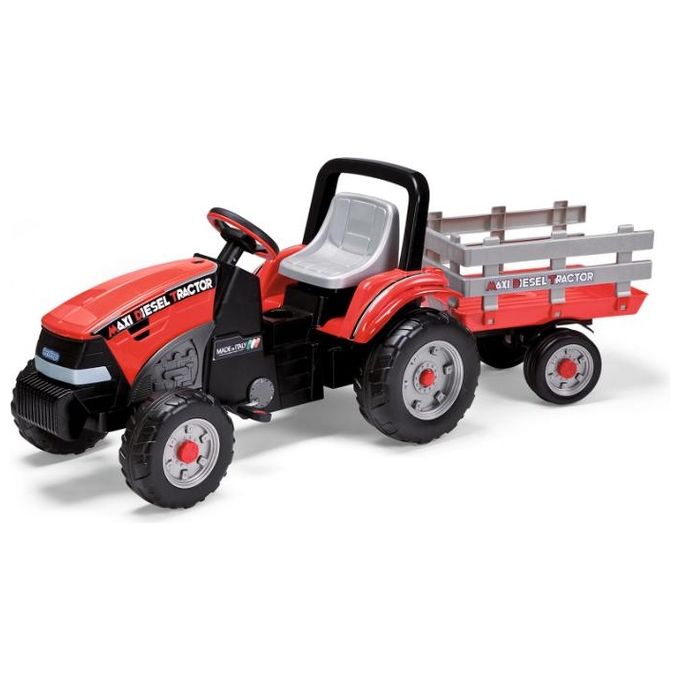 Peg Perego Trattore a Pedali Maxi Diesel Tractor con Rimorchio