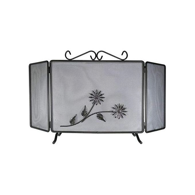 Vigor?Blinky - Parascintille in ferro battuto a 3 ante Art.687-A, 90 × 50 cm, Nero
