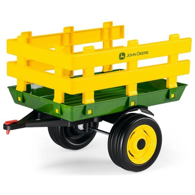 Peg Perego Rimorchio John Deere Stake-Side Trailer per Ruspa Trattore John Deere Ground Loader