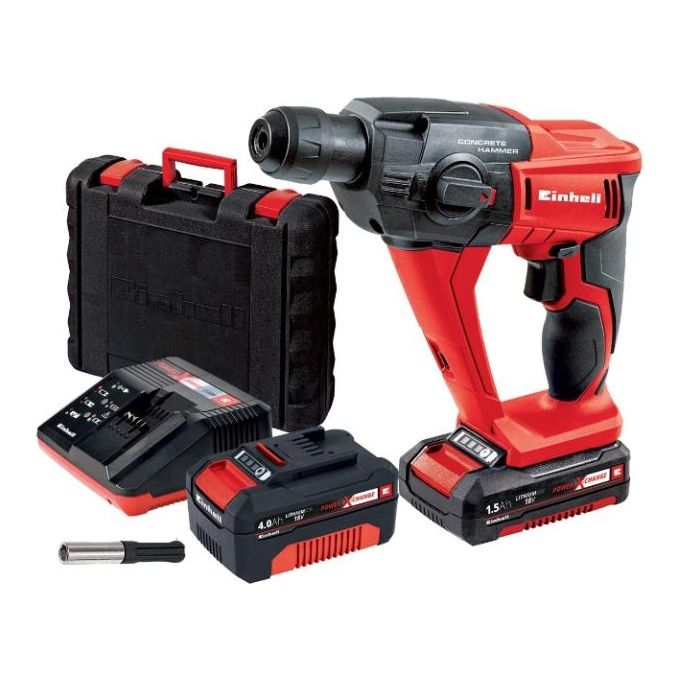 Einhell Martello Tassellatore A Batteria Te-HD 18 Li Funzione Martello Avvitamento e Foratura Alta Prestazione