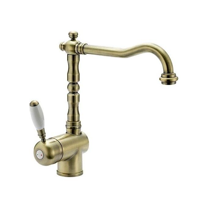Crolla 2800VO Miscelatore Monocomando rustico a canna alta monogetto Vecchio Ottone Bronze