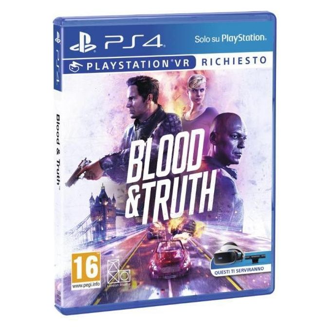 Sony Blood and Truth VR Gioco per Playstation 4 Un'Esperienza di Azione Immersiva in Realta' Virtuale