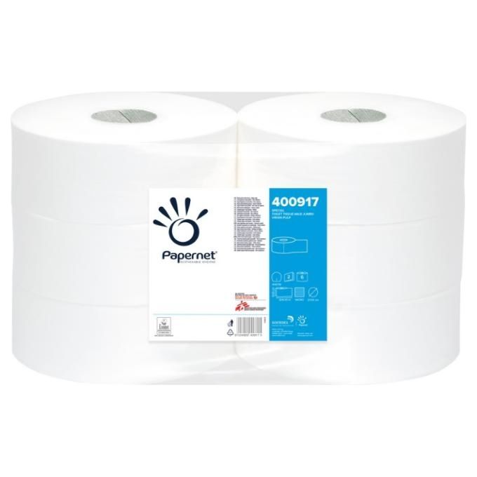6 Rotoli di carta igienica Jumbo