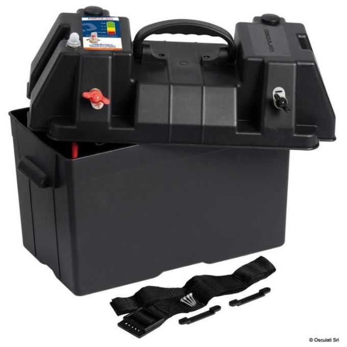 Osculati Cassetta batteria power center DELUXE con dual USB