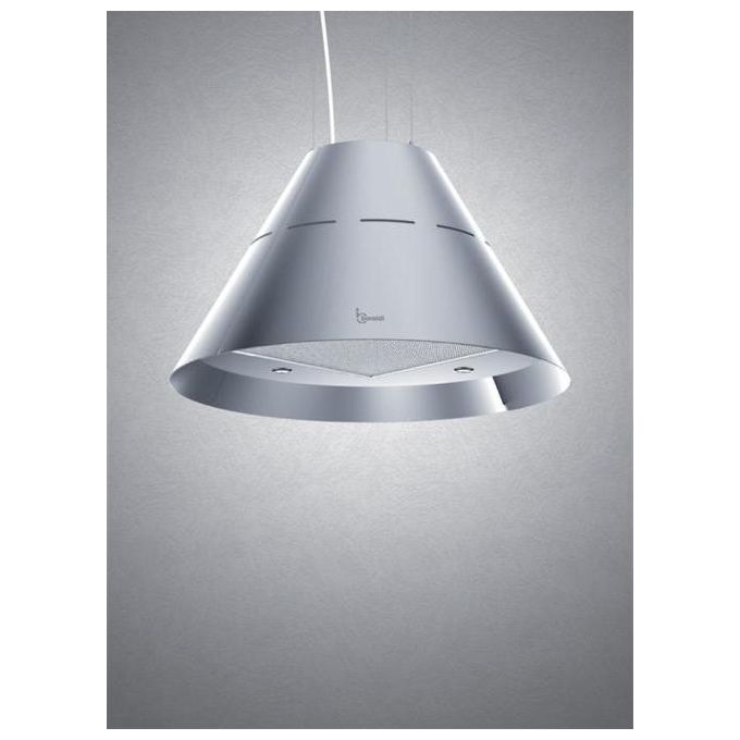 Baraldi 01EVAIS060ST80 Eva Cappa Sospesa a soffitto  Classe energetica A 4 Velocita' Forma Conica  Portata 800 m3-h 60 cm Acciaio