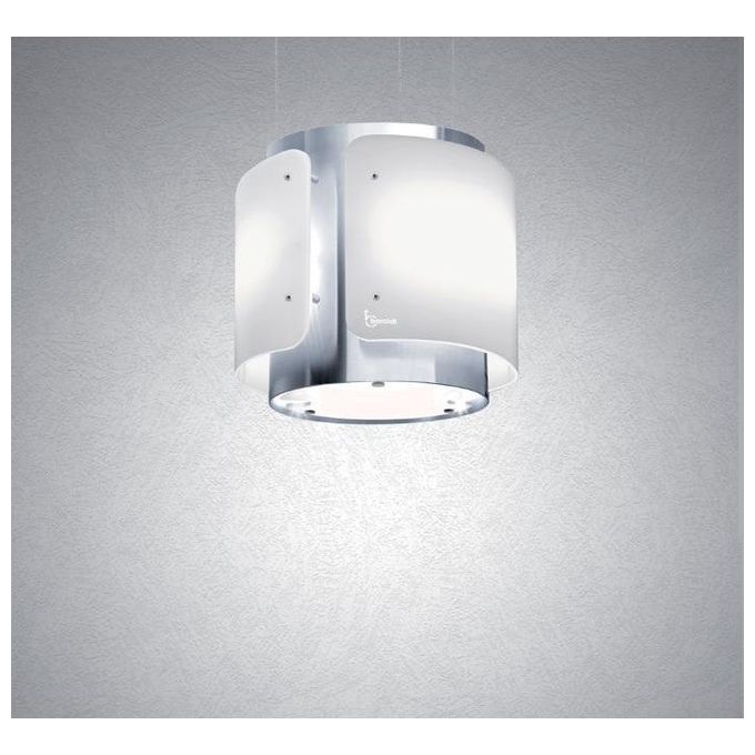 Baraldi 01DESIS040STW80 Cappa Sospesa Dessy Classe energetica A 4 Velocita' Comandi da Remoto con Telecomando 40 cm Inox-Vetro