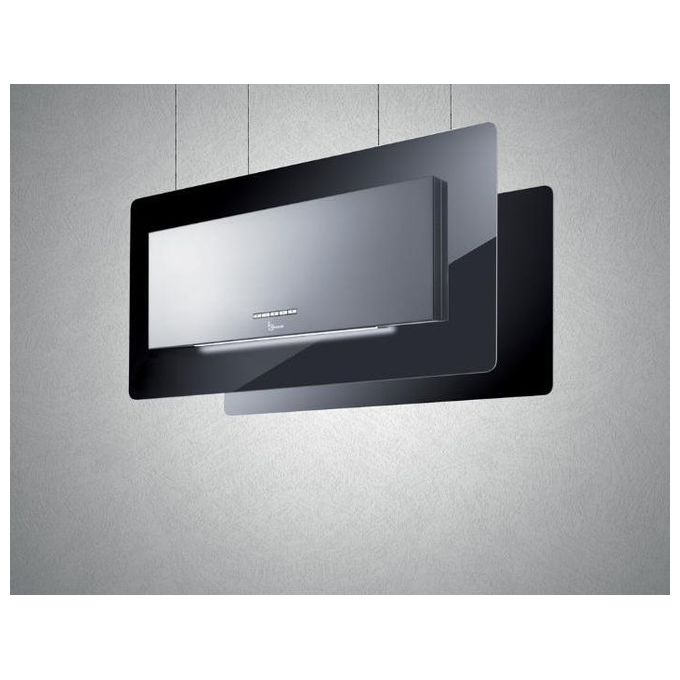 Baraldi 01TRSAP090STB80 Cappa Sospesa Trisia Classe energetica A 4 Velocita' Filtrante 90 cm Inox-Nero