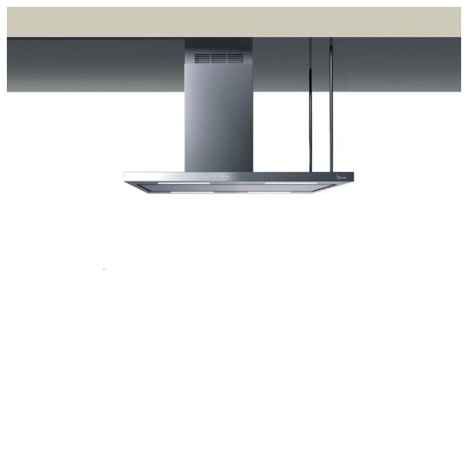 Baraldi 01ELEIS116STSX80  Cappa a Isola Elea con Camino a Sinistra Classe energetica A 4 Velocita' 116 cm Inox
