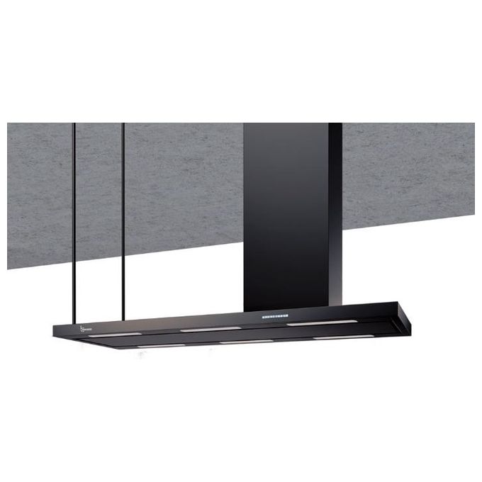 Baraldi 01ELEIS176BLDX90  Cappa a Isola Elea con Camino a Destra Classe energetica A 4 Velocita' 176 cm Nero