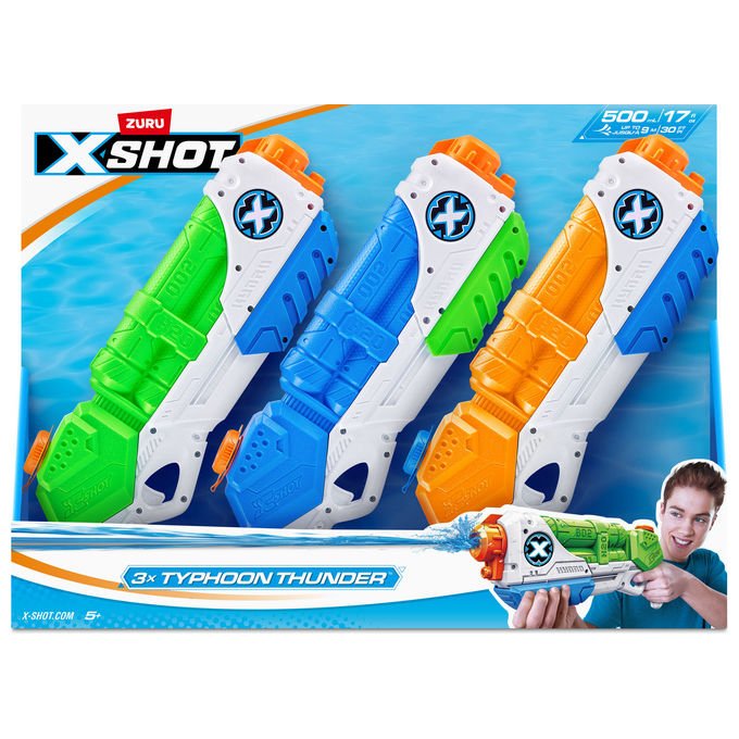 XShot, Typhoon Thunder, 3 Pistole ad Acqua, Gittata 5 Metri