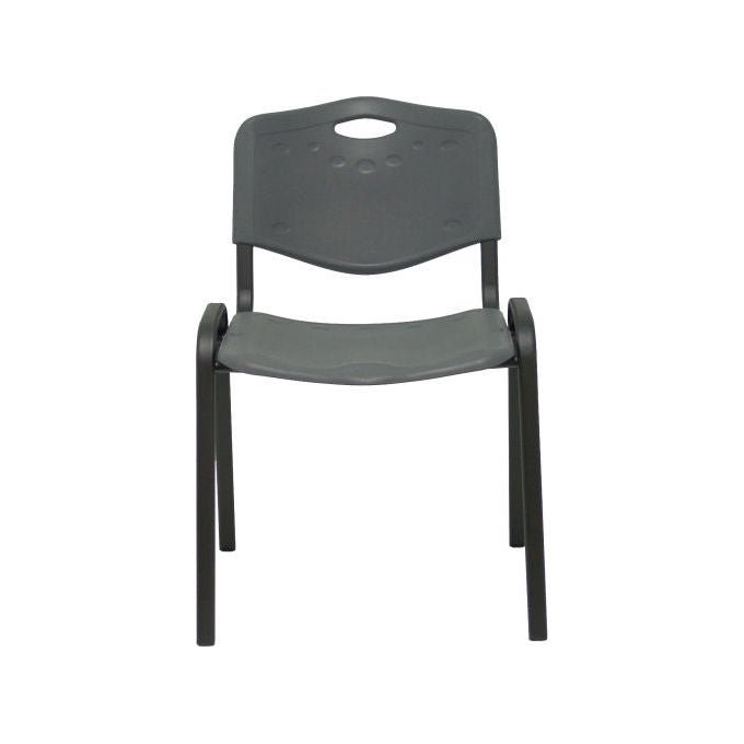 Piqueras y Crespo PACK226PTNI600 Robledo Confezione 2 Sedie Confidente Ergonomiche Impilabili Struttura Nera colore Grigio