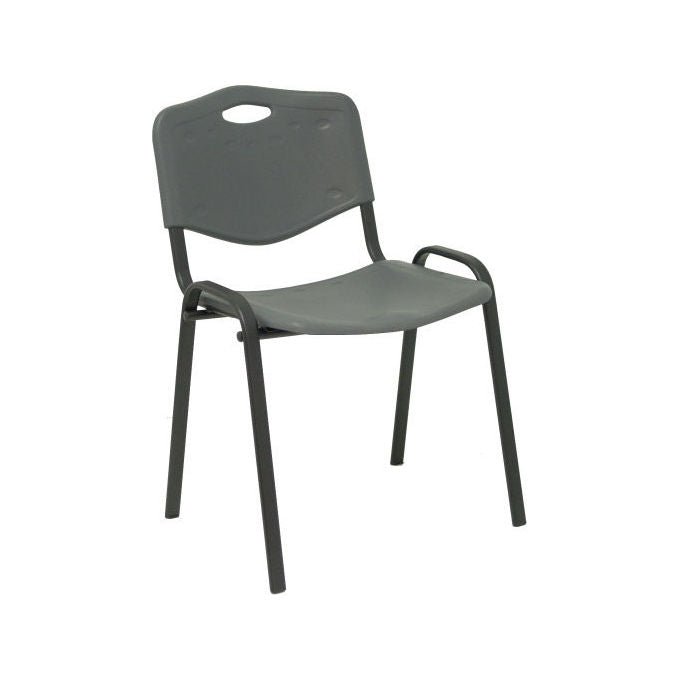 Piqueras y Crespo PACK226PTNI600 Robledo Confezione 2 Sedie Confidente Ergonomiche Impilabili Struttura Nera colore Grigio