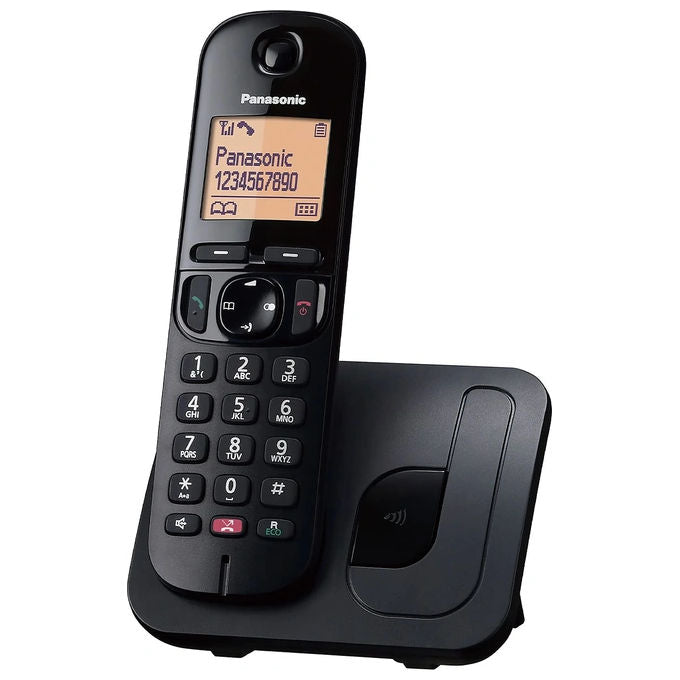 Panasonic KX-TGC250JT Cordless Dect-Gap Display 1,6'' Blocco delle Chiamate ID Chiamante Vivavoce Nero