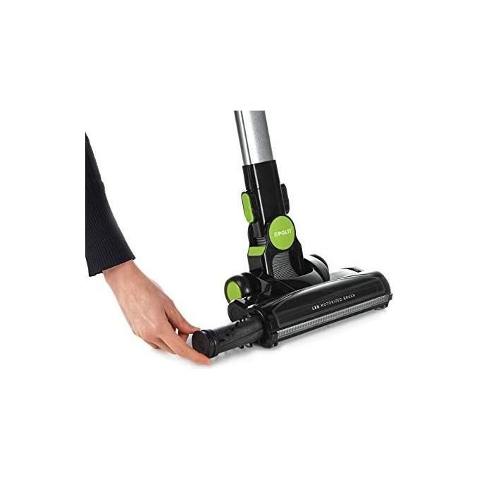 Polti PBEU0113 Forzaspira Slim SR110 Scopa Elettrica Senza Sacco Senza Filo 2 in 1 Capacita' 0,5 Litri Autonomia 50 min Filtro HEPA Verde-Nero