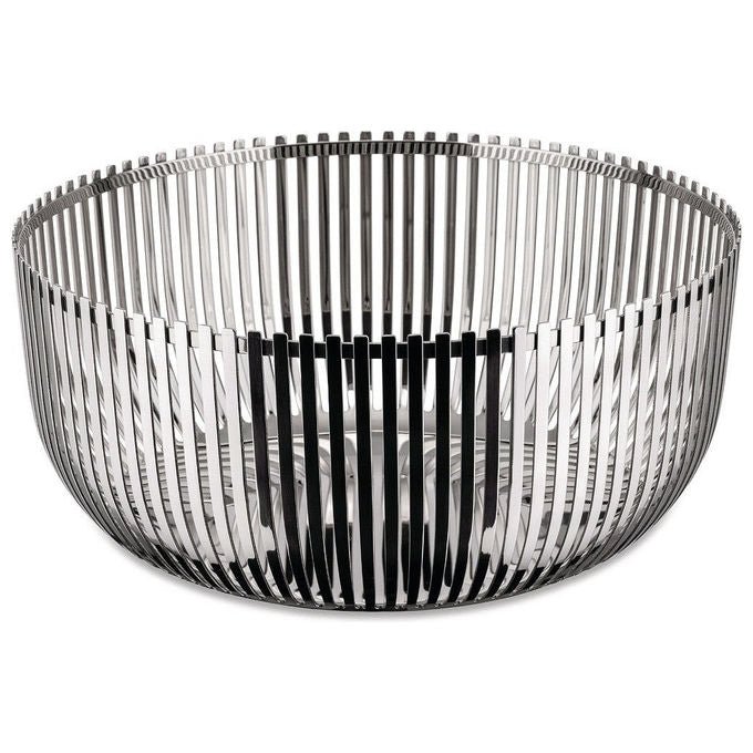 Alessi PCH05-24 Fruttiera in Acciaio Inox 18-10 Diametro 24 cm Altezza 11 cm colore Acciaio