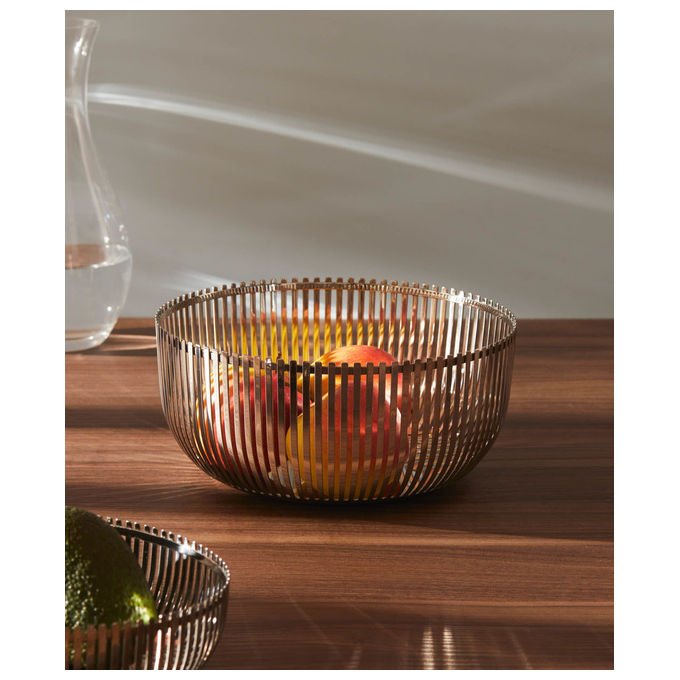 Alessi PCH05-24 Fruttiera in Acciaio Inox 18-10 Diametro 24 cm Altezza 11 cm colore Acciaio