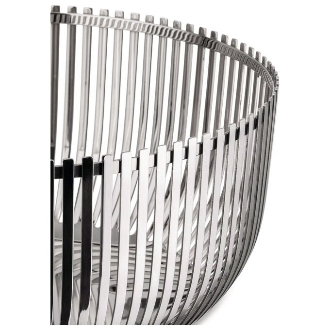 Alessi PCH05-24 Fruttiera in Acciaio Inox 18-10 Diametro 24 cm Altezza 11 cm colore Acciaio