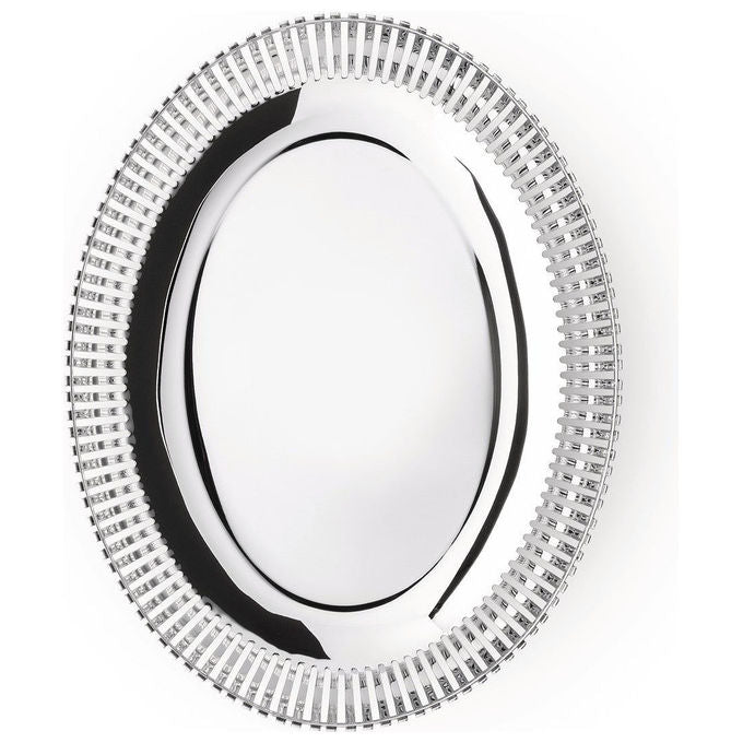Alessi PCH06-26 Cestino Ovale in Acciaio Inox 18-10 26 cm colore Acciaio