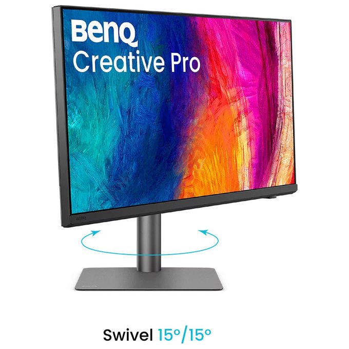 BenQ PD2732U Monitor Professionale 27'' 4K UHD IPS 99% Adobe RGB 99% P3 HDR10 Thunderbolt 4 90W KVM colore Nero