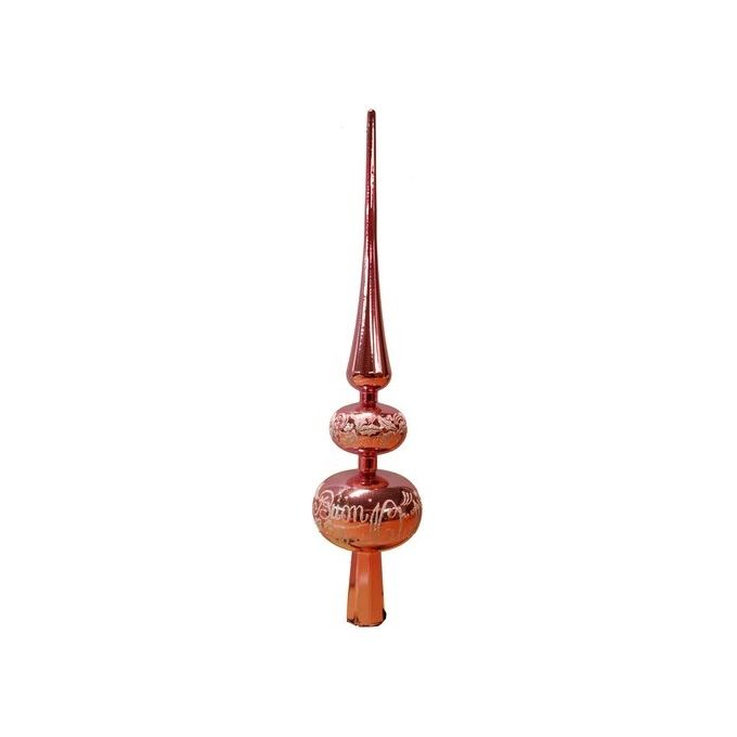 Santa Claus Puntale Albero di Natale Decor Rosa