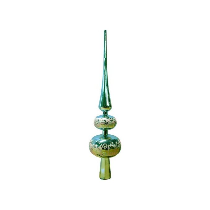 Santa Claus Puntale Albero di Natale Decor Verde