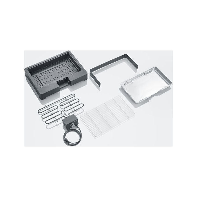 Severin PG8566 Grill Elettrico 2200 W Termostato Regolabile Piastra in Acciaio Inox colore Nero