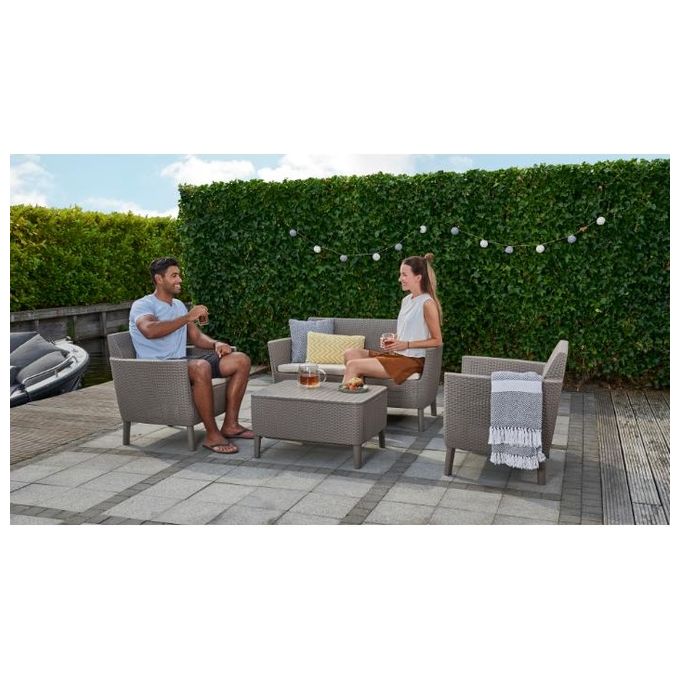 Keter Set Rattan Salemo Cappuccino