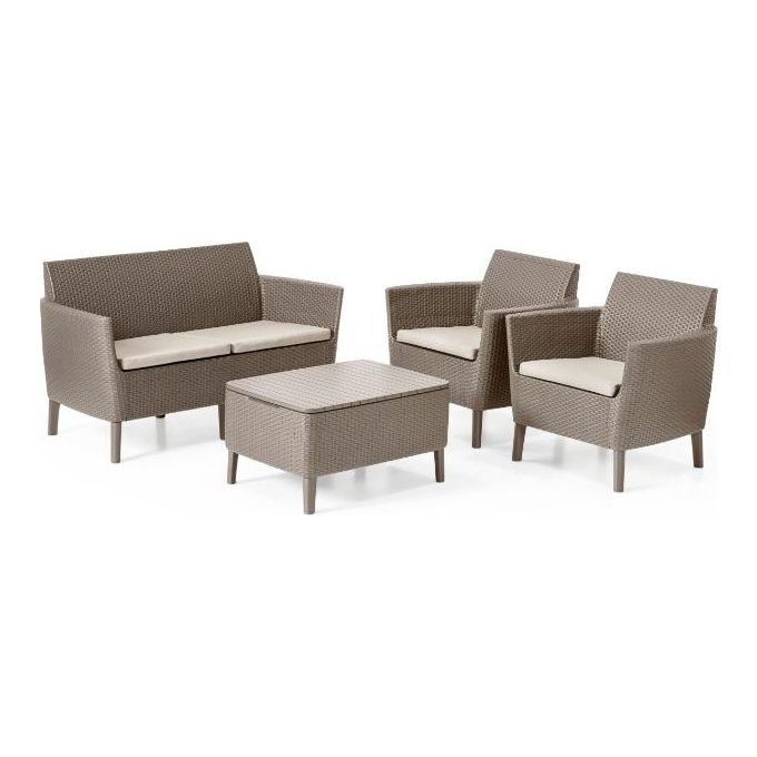 Keter Set Rattan Salemo Cappuccino