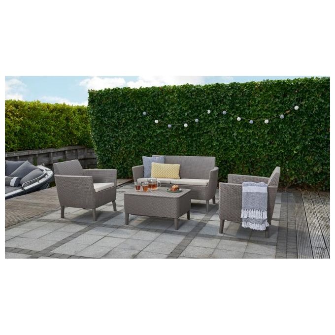 Keter Set Rattan Salemo Cappuccino