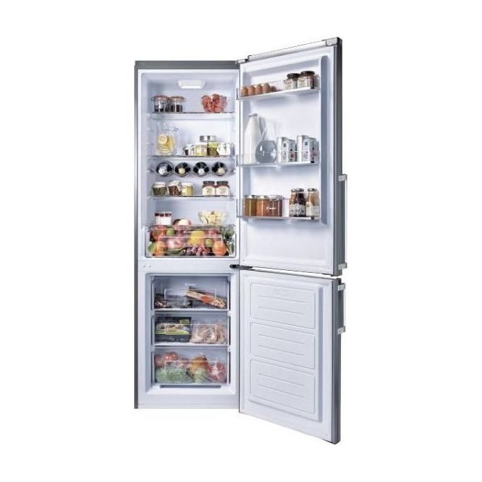Candy CCBS 6182XH-2N Frigorifero Combinato Capacita' 220 Litri Classe energetica F Statico Maniglia Esterna 185 cm Inox