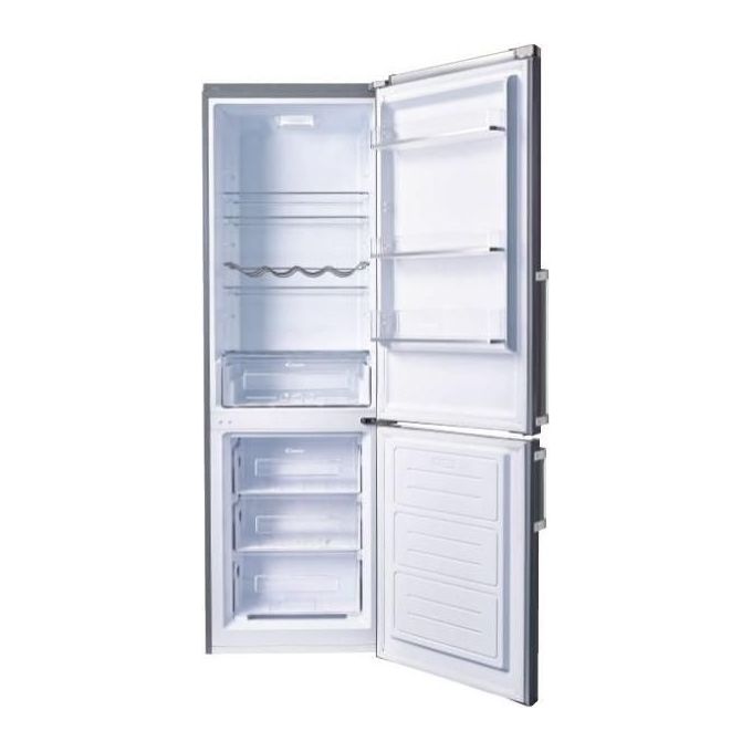 Candy CCBS 6182XH-2N Frigorifero Combinato Capacita' 220 Litri Classe energetica F Statico Maniglia Esterna 185 cm Inox
