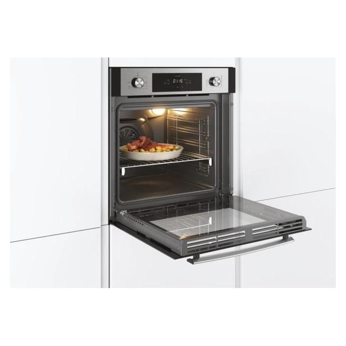 Candy FCNE825XL WIFI Forno Elettrico Multifunzione Capacita' 70 Litri Classe energetica A+ 8 funzioni Timer Touch Softclose Castelletto e guide telescopiche Aquactiva Wifi 60 cm Inox