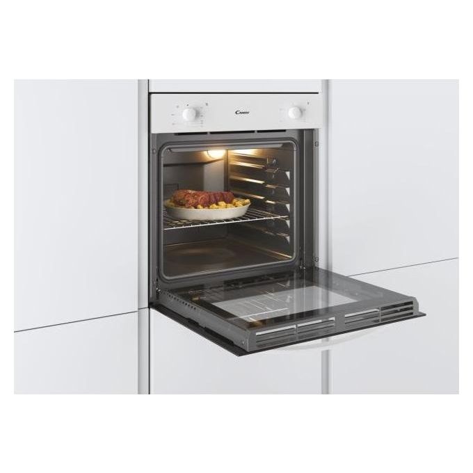 Candy FCS201W-E Forno Elettrico da Incasso Capacita' 71 Litri Classe energetica A 4 funzioni Due manopole 60 cm Bianco