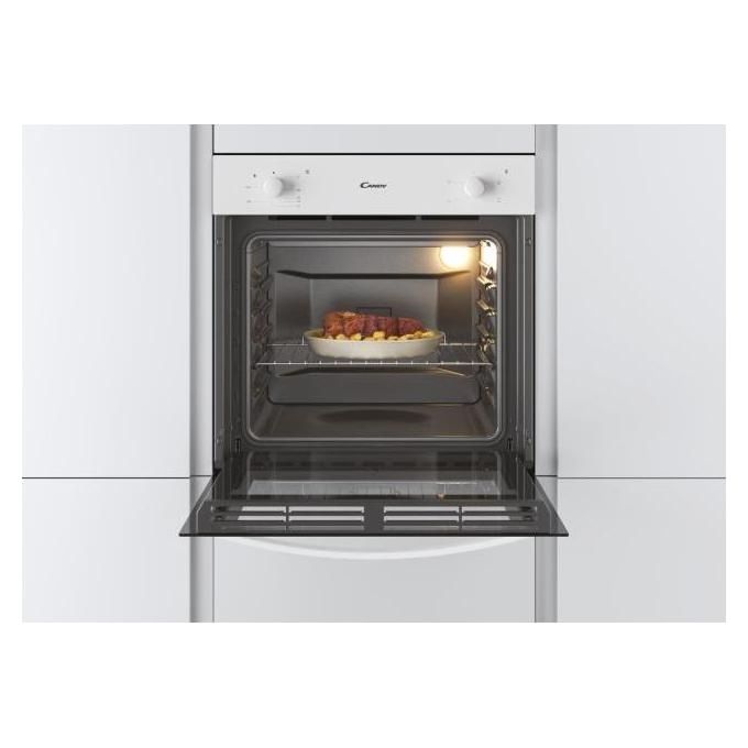 Candy FCS201W-E Forno Elettrico da Incasso Capacita' 71 Litri Classe energetica A 4 funzioni Due manopole 60 cm Bianco