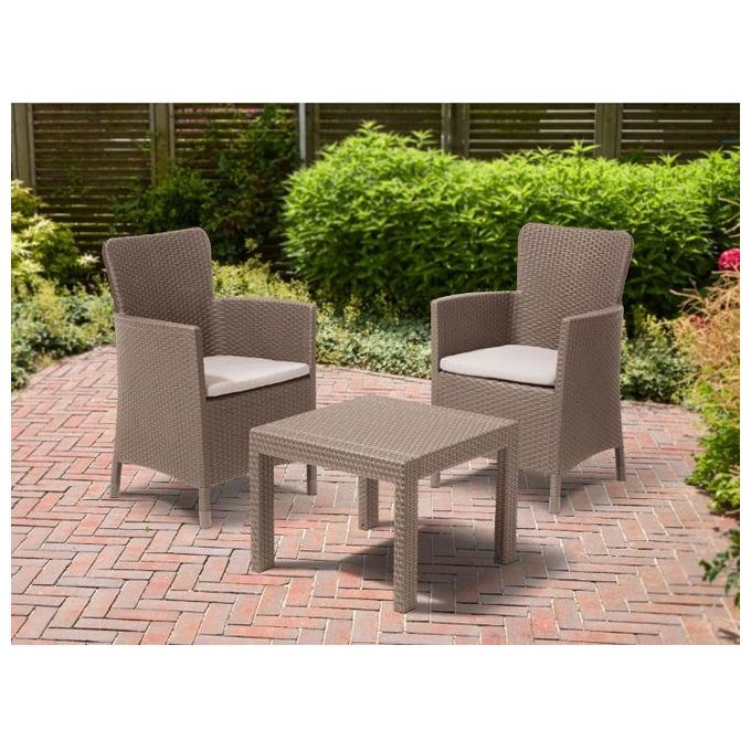 Keter Set Mobili Da Giardino Salvador Cappuccino
