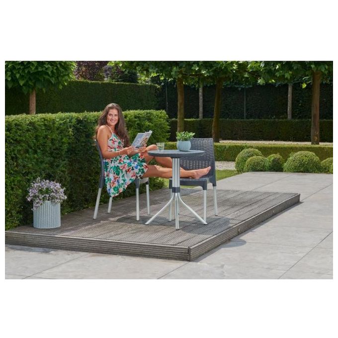 Keter Set Mobili Da Giardino Chelsea Grafite
