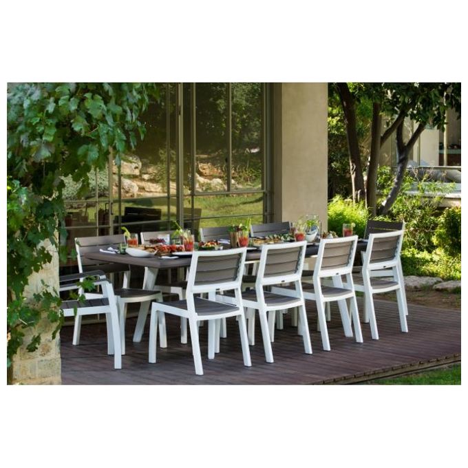 Keter Tavolo Harmony  Estendibile Bianco-Cappuccino