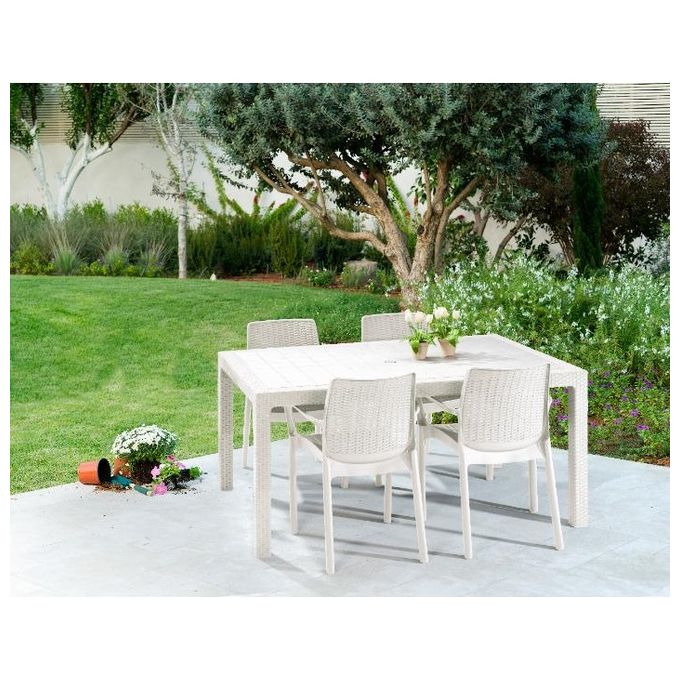 Keter Tavolo Melody  160,5X94,5X74,5H Bianco