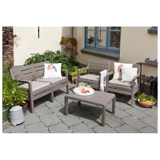 Keter Set Salottino Da Giardino Delano Cappuccino