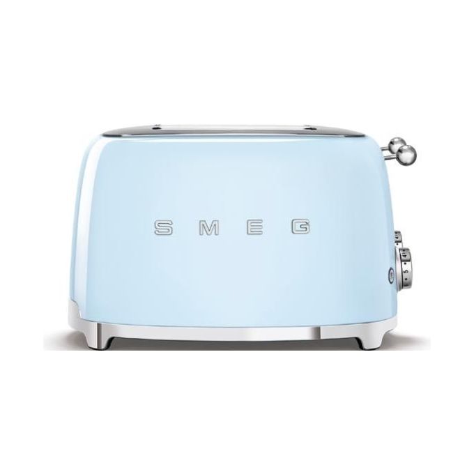 Smeg TSF03PBEU Estetica 50's Style Tostapane 4 Fette 6 Livelli di Doratura Azzurro
