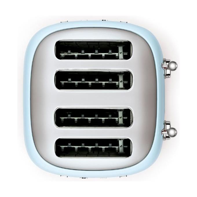 Smeg TSF03PBEU Estetica 50's Style Tostapane 4 Fette 6 Livelli di Doratura Azzurro