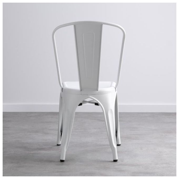 Set 4 Sedie Victoria in Metallo 53X45Cm-H84Cm Bianco