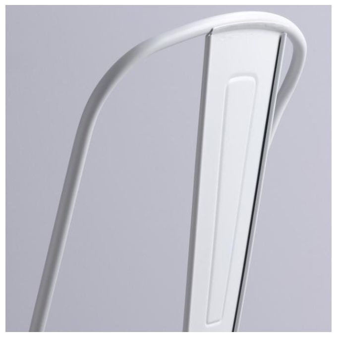 Set 4 Sedie Victoria in Metallo 53X45Cm-H84Cm Bianco