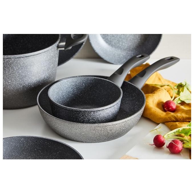 Casseruola Silver Rock 1 Manico 16 cm in Alluminio Forgiato Fondo Induzione