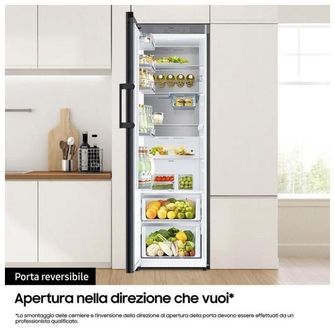 Samusng F-RR25E1022 BESPOKE Frigorifero monoporta Libera installazione Capacita'387 Litri Classe energetica E No Frost All-Around Cooling 185,3 cm Glam Navy