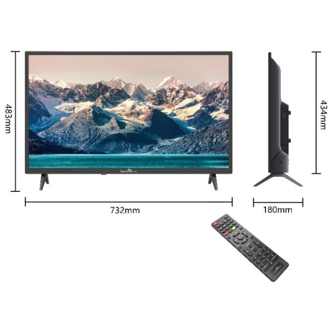 Smart Tech Tv Led 32HN10T2 32 pollici Hd Hotel mode Dolby Audio DVB-T2-C-S2 H.265
